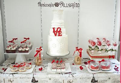 Valentine's Sweet table <3 - Cake by  Viviana Pellegrino