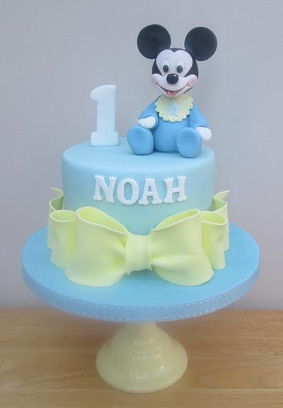 Mickey Mouse - Baby's First Birthday Cake - Cake by The Buttercream Pantry