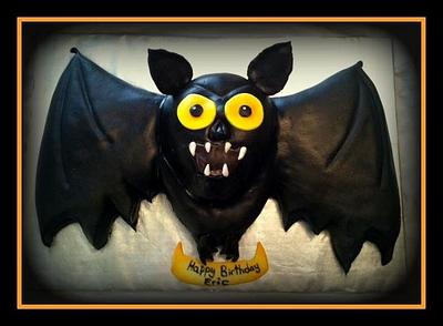 Halloween Bat Birthday Cake - Cake by Angel Rushing