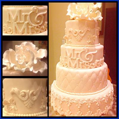 Mr & Mrs wedding cake - Cake by Alberto and Gigi's cakes