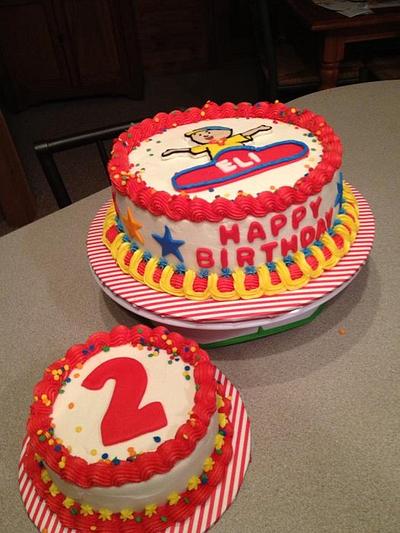 Caillou Birthday Cake and Smash Cake - Cake by Tonya