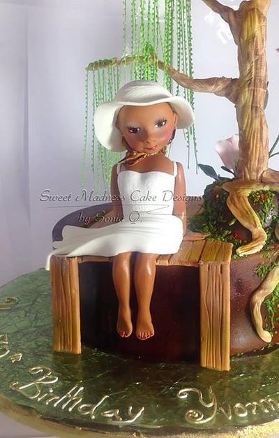Girl on a jetty - Cake by Sweet Madness Cake Designs