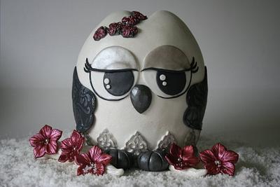 Snow owl - Cake by Tamara