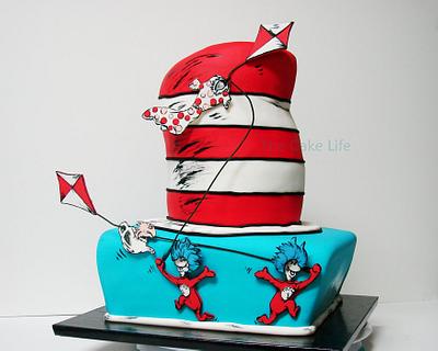 Thing 1 & 2 Baby shower cake - Cake by The Cake Life