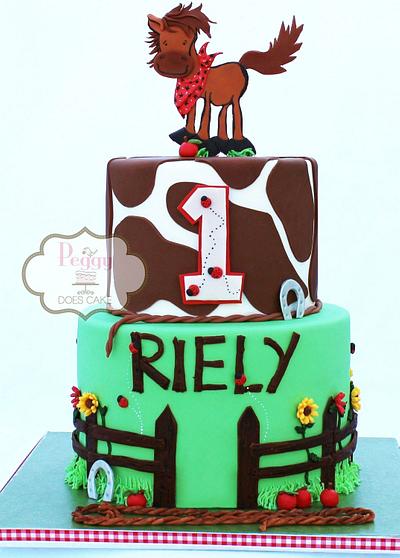 Riely's Cowboy Cake - Cake by Peggy Does Cake
