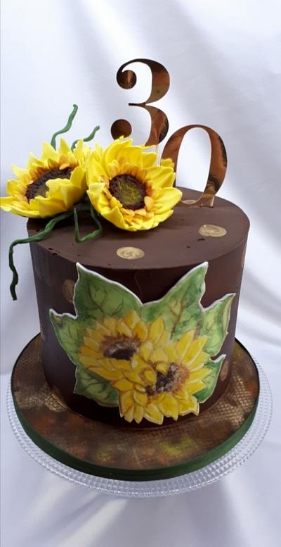  birthday sunflower - Cake by Kaliss
