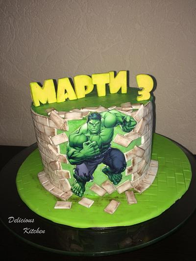Superhero Hulk - Cake by Emily's Bakery