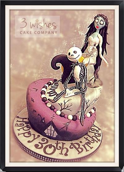 Nightmare before Xmas/Corpse Bride - Cake by 3 Wishes Cake Co