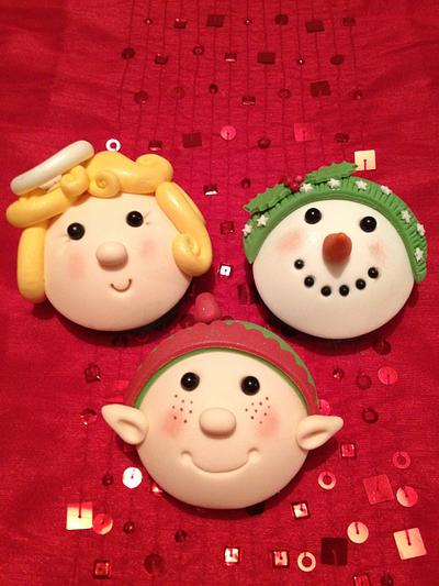Domed Christmas Novelty Cup Cakes - Cake by calscakecreations