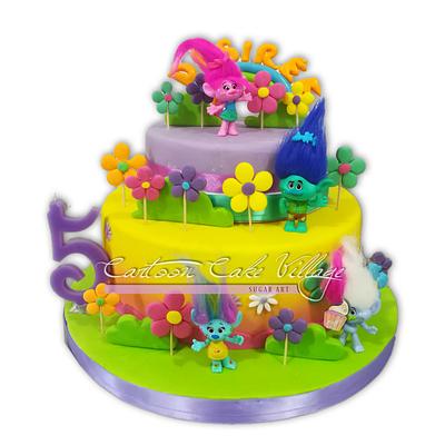 Trolls cake - Cake by Eliana Cardone - Cartoon Cake Village