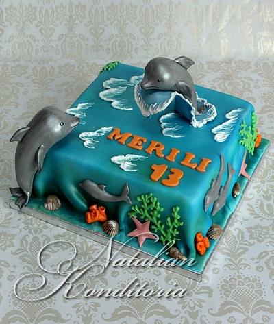 Dolphins in the Sea - Cake by Natalian Konditoria