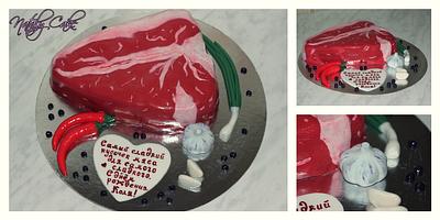 Сake in the form of meat! - Cake by Nataly Cake