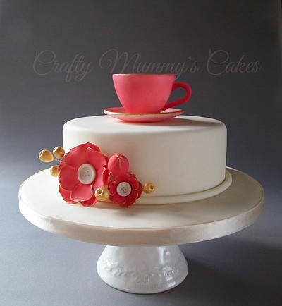 A sugar Artists Tea Party collaboration - Cake by CraftyMummysCakes (Tracy-Anne)