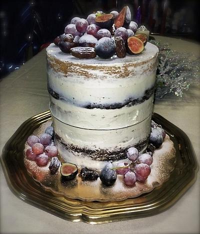 Rustic naked Birthday cake - Cake by Bizcocho Pastries