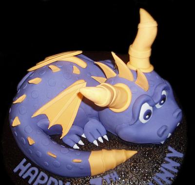 Spyro the Dragon  - Cake by Nada