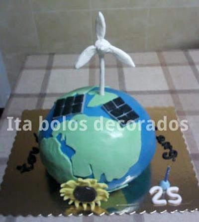 Planet earth - Cake by ItaBolosDecorados