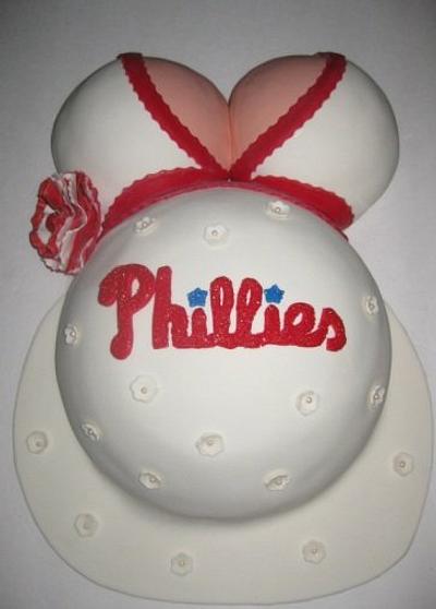 Phillies Baby Shower - Cake by GinaMaria
