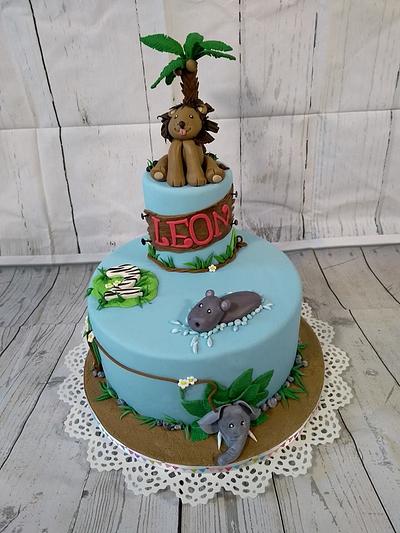 Jungle cake for Leon - Cake by Topping Queen by Diana Adler
