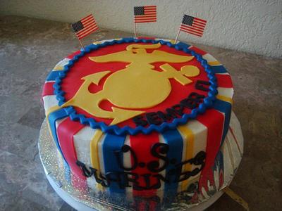 Marines cake for Ronald - Cake by Monsi Torres
