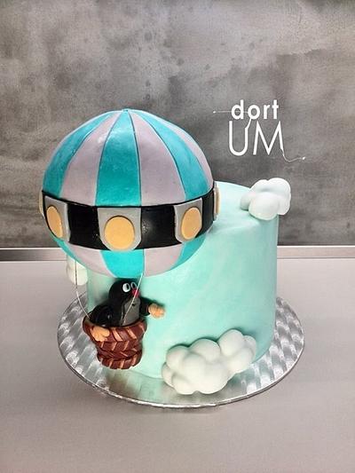 Mole in hot air balloon - Cake by dortUM