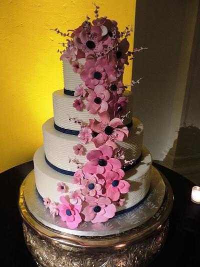 Daughter's wedding cake - Cake by Fun Fiesta Cakes  