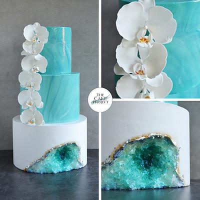 Orchids and crystals - Cake by TheCakeProjectCH