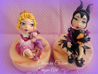 Sleeping Beauty and Maleficent baby!!! - Cake by Eleonora Ciccone