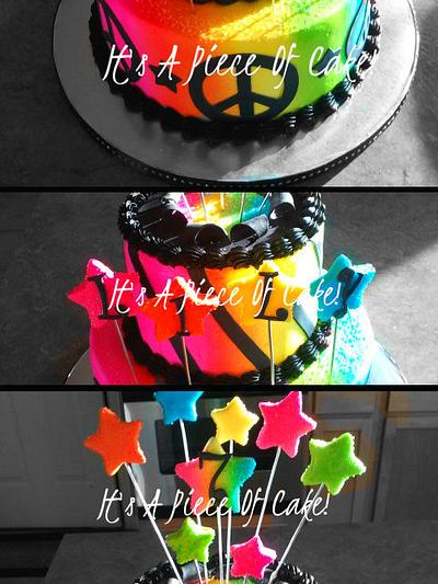 Peace, Stars, and Sparkle:) Buttercream Icing - Cake by Rebecca
