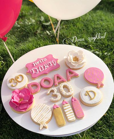 30years cookies - Cake by Doaa zaghloul 