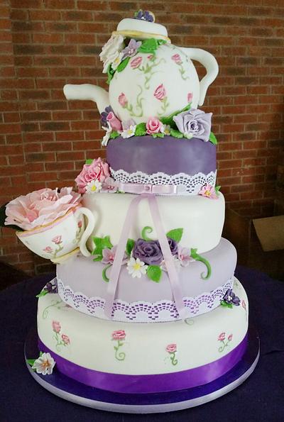Vintage Tea and Lace - Cake by Ashlei Samuels