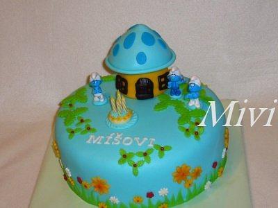 cake Smurfs - Cake by mivi