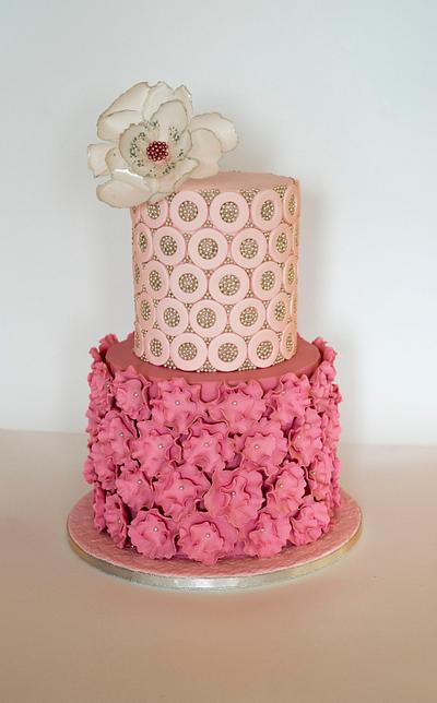 " Pink and Pearls" - Cake by Tortilnica