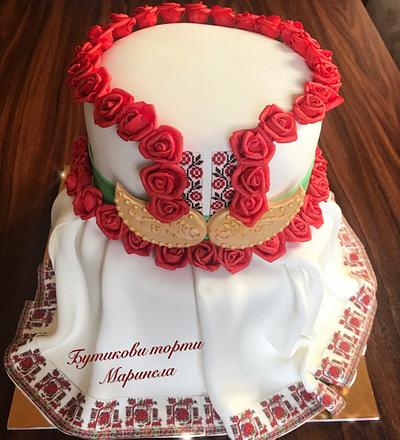 Bulgarian Folk Costume - Cake by marinelacakes