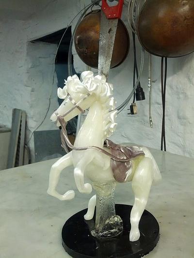 sugar pulling and blowing horse - Cake by yael