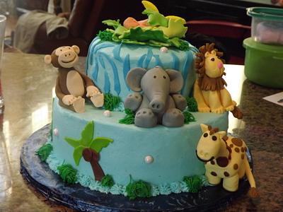 Safari Baby Shower - Cake by Diane