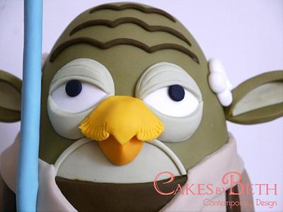 Angry Yoda Bird - Cake by Beth Mottershead