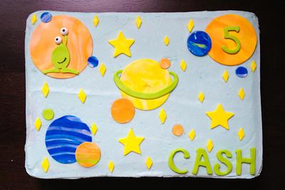 Outer Space Birthday Cake - Cake by CustomCakebySam