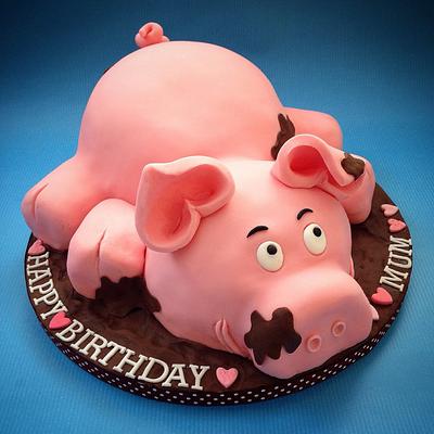 Piggie Cake - Cake by Caron Eveleigh