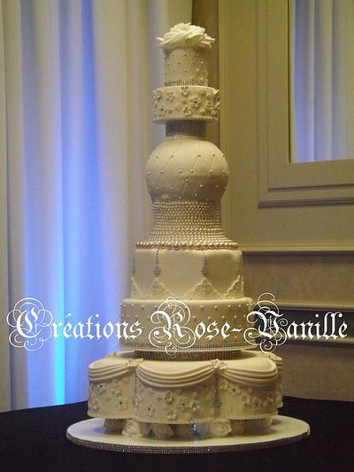 white wedding - Cake by cindy