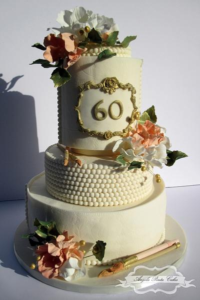 60th Birthday Cake  - Cake by Angela Penta