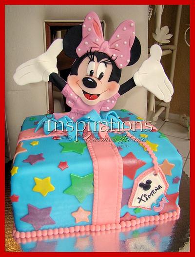 Minnie Mouse Surprise - Cake by Inspiration by Carmen Urbano