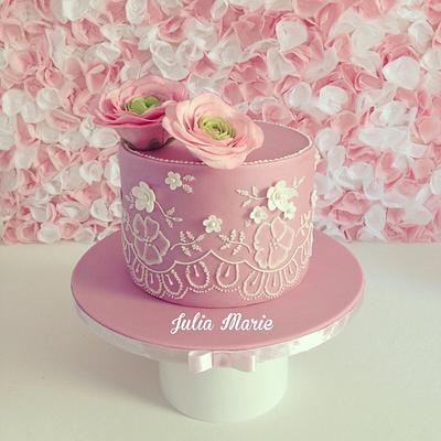 Lace Birthday Cake - Cake by Julia Marie Cakes