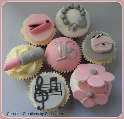 Lottie's 16th birthday cupcakes - Cake by Cupcakecreations