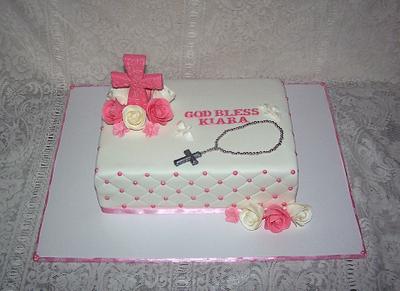 God Bless Kiara - Cake by The Custom Piece of Cake