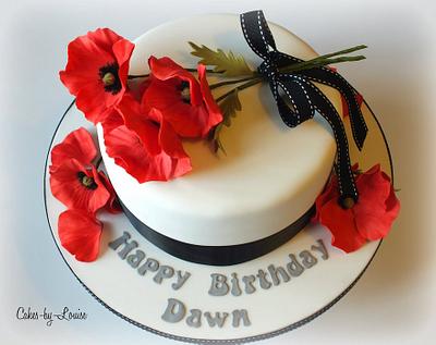 Poppy Cake - Cake by Louise Jackson Cake Design