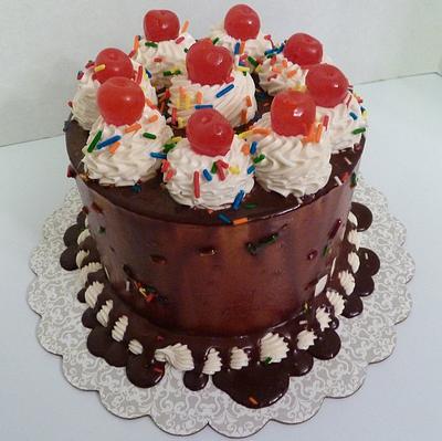 Hot Fudge Sundae Cake - Cake by JB