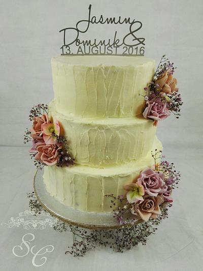 Vintage Wedding Cake - Cake by Sandy's Cakes - Torten mit Flair