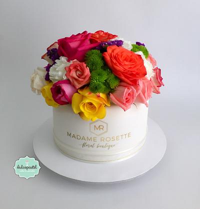Torta de Flores - Flowers Cake - Cake by Dulcepastel.com