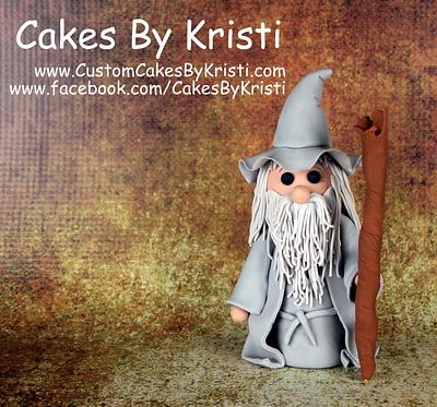Fondant Gandalf Figurine - Cake by Cakes By Kristi