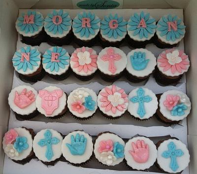 Baptism/Christening cupcakes - Cake by Sonia